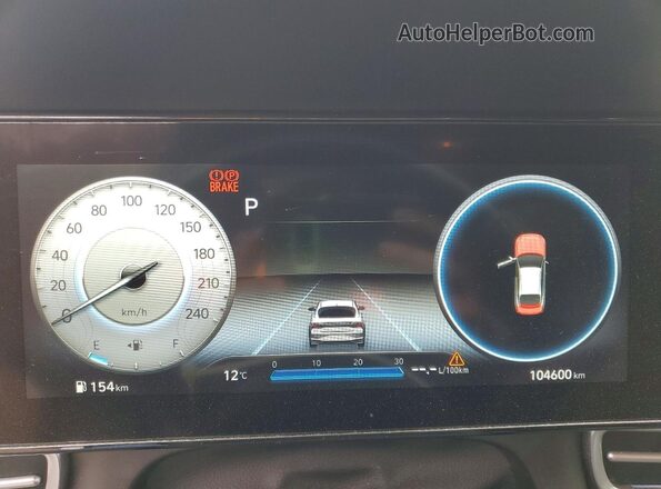 KMHLN4AG4MU069026 2021 HYUNDAI ELANTRA Gray Widok zestawu wskaźników
