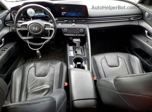 KMHLN4AG4MU069026 2021 HYUNDAI ELANTRA Gray Widok deski rozdzielczej