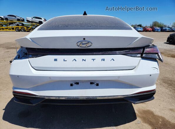 KMHLN4AG5MU122266 2021 HYUNDAI ELANTRA White Вид ззаду