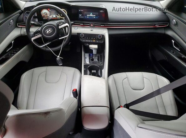 KMHLN4AG7MU187684 2021 HYUNDAI ELANTRA Черный Вид панели приборов