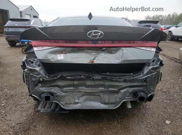 KMHLN4AG7MU187684 2021 HYUNDAI ELANTRA Черный Вид сзади