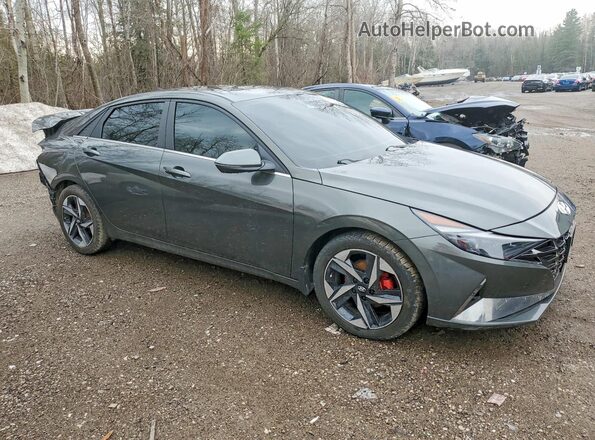 KMHLN4AG7MU187684 2021 HYUNDAI ELANTRA Черный Передняя правая четверть
