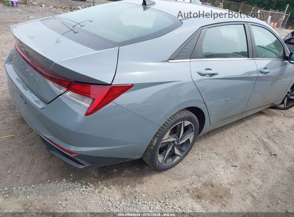 KMHLN4AG8MU130507 2021 HYUNDAI ELANTRA Gray Trasero derecho