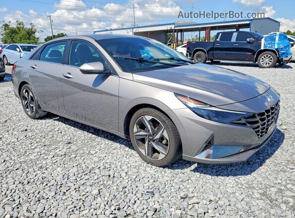 KMHLN4AGXMU089913 2021 HYUNDAI ELANTRA Gray Przód prawy