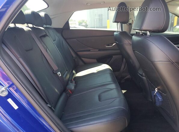 KMHLN4AJ0MU011801 2021 HYUNDAI ELANTRA Blue Vista de los asientos traseros
