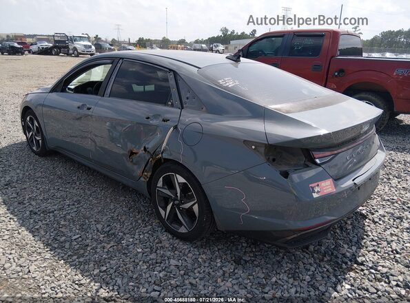 KMHLN4AJ0NU029622 2022 HYUNDAI ELANTRA HYBRID Gray Tył lewy