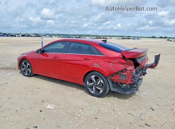 KMHLN4AJ4NU030675 2022 HYUNDAI ELANTRA Red Tył lewy