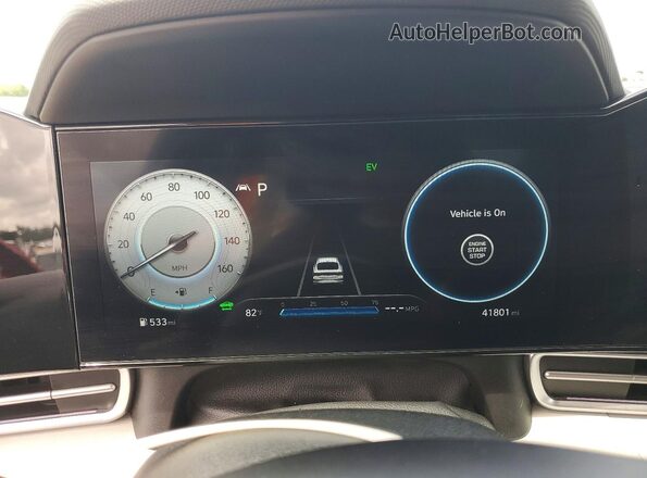 KMHLN4AJ4NU030675 2022 HYUNDAI ELANTRA Red Widok zestawu wskaźników