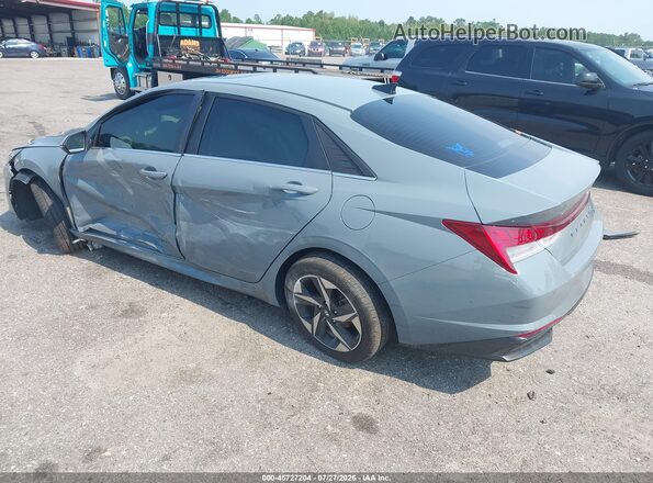 KMHLN4AJ4PU037659 2023 HYUNDAI ELANTRA HYBRID Серый Задняя левая четверть