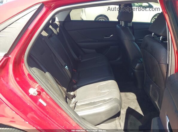 KMHLN4AJ4PU038360 2023 HYUNDAI ELANTRA HYBRID Red Вид наклейки з VIN-кодом