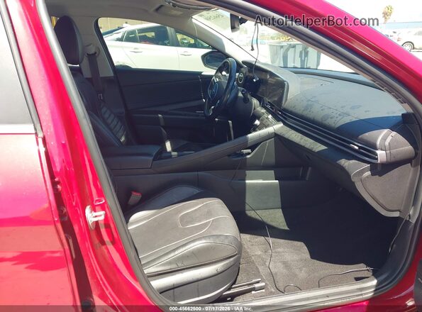 KMHLN4AJ4PU038360 2023 HYUNDAI ELANTRA HYBRID Red Вид салону спереду