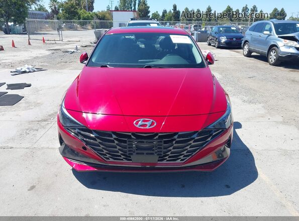 KMHLN4AJ4PU038360 2023 HYUNDAI ELANTRA HYBRID Red Вид панелі приладів
