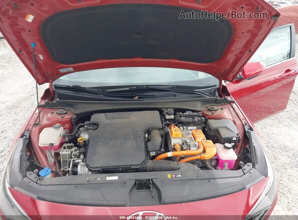 KMHLN4AJ8PU062483 2023 HYUNDAI ELANTRA HYBRID Red Вид ззаду