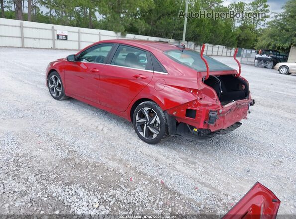 KMHLN4AJ8PU062483 2023 HYUNDAI ELANTRA HYBRID Red Задня ліва чверть