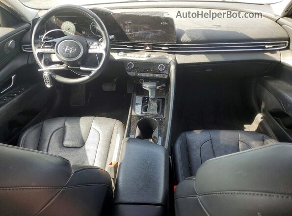 KMHLN4AJXMU007643 2021 HYUNDAI ELANTRA White Dashboard view