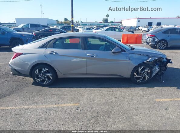 KMHLN4DJ2SU129583 2025 HYUNDAI ELANTRA HYBRID Gray უკანა სალონის ხედი