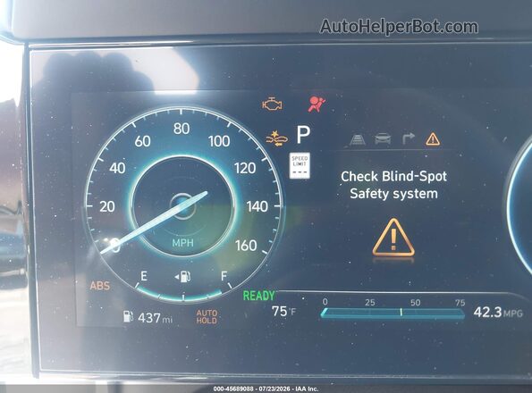 KMHLN4DJ2SU129583 2025 HYUNDAI ELANTRA HYBRID Gray უკანა სავარძლების ხედი