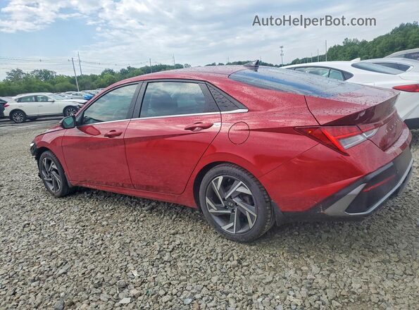 KMHLN4DJ7RU096266 2024 HYUNDAI ELANTRA Red Trasero izquierdo