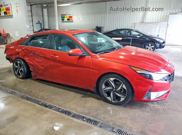 KMHLP4AG0NU333418 2022 HYUNDAI ELANTRA Red Առջևի աջ