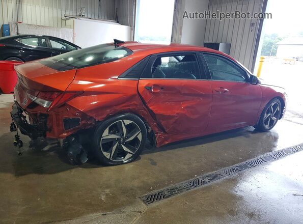 KMHLP4AG0NU333418 2022 HYUNDAI ELANTRA Red Հետևի աջ