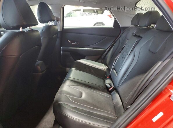 KMHLP4AG0NU333418 2022 HYUNDAI ELANTRA Red Հետևի նստատեղերի տեսք