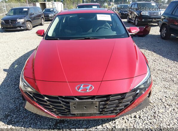 KMHLP4AG0NU355807 2022 HYUNDAI ELANTRA Красный Вид задней части салона