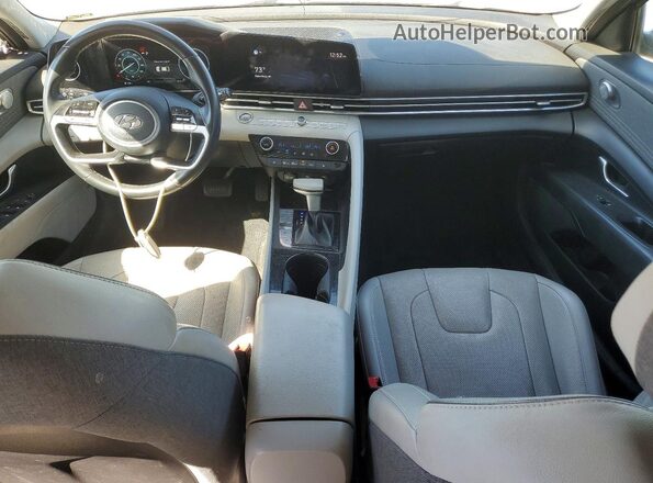 KMHLP4AG1MU153993 2021 HYUNDAI ELANTRA Gray Առջևի վահանակի տեսք