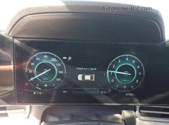 KMHLP4AG1MU153993 2021 HYUNDAI ELANTRA Gray Սարքավորումների վահանակի տեսք