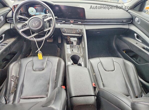 KMHLP4AG1PU405875 2023 HYUNDAI ELANTRA Blue Widok deski rozdzielczej