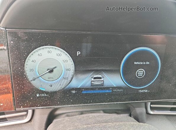 KMHLP4AG1PU405875 2023 HYUNDAI ELANTRA Blue Widok zestawu wskaźników