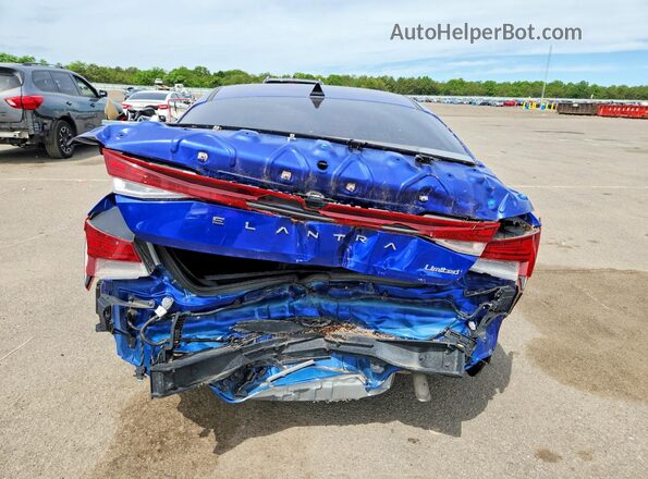 KMHLP4AG1PU405875 2023 HYUNDAI ELANTRA Blue Widok z tyłu