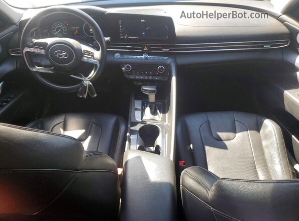 KMHLP4AG3NU240697 2022 HYUNDAI ELANTRA Black Առջևի վահանակի տեսք