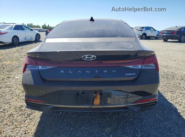 KMHLP4AG3NU240697 2022 HYUNDAI ELANTRA Black Հետևի տեսք