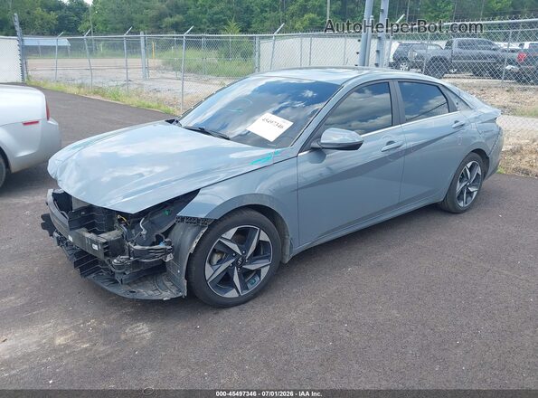 KMHLP4AG3PU371566 2023 HYUNDAI ELANTRA Gray Առջևի ձախ երեք քառորդ տեսարան