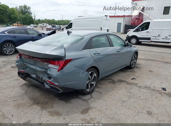 KMHLP4AG4MU134113 2021 HYUNDAI ELANTRA Blue Հետևի աջ