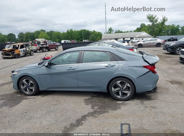 KMHLP4AG4MU134113 2021 HYUNDAI ELANTRA Blue Սալոնի 360 աստիճան տեսք