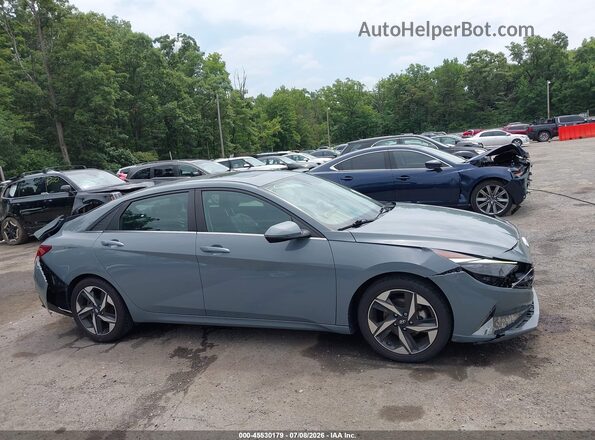 KMHLP4AG4MU134113 2021 HYUNDAI ELANTRA Blue Սալոնի հետևի տեսք
