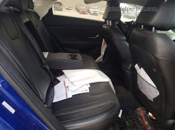 KMHLP4AG4MU170318 2021 HYUNDAI ELANTRA Blue Vista de los asientos traseros