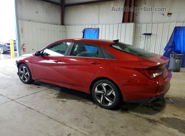 KMHLP4AG4PU406258 2023 HYUNDAI ELANTRA Red Trasero izquierdo