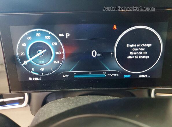 KMHLP4AG4PU406258 2023 HYUNDAI ELANTRA Red Vista del cuadro de instrumentos