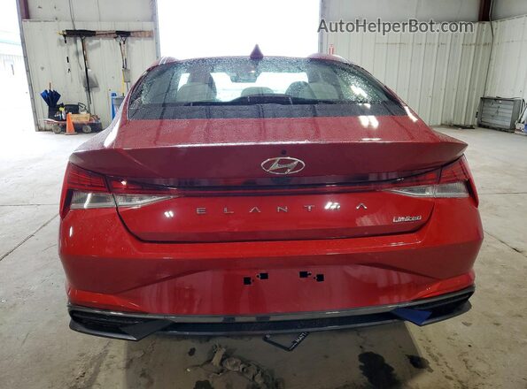KMHLP4AG4PU406258 2023 HYUNDAI ELANTRA Red Vista trasera