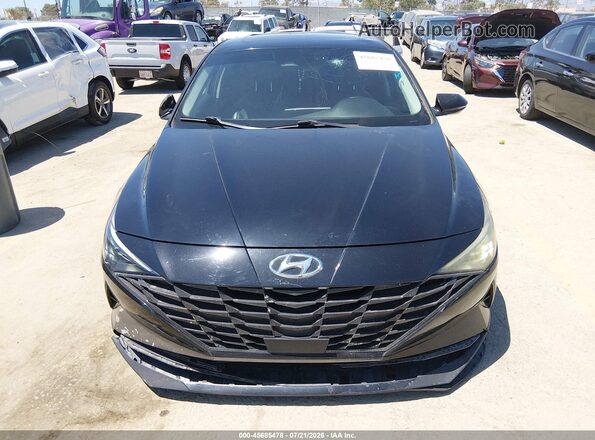 KMHLP4AG5NU288427 2022 HYUNDAI ELANTRA Black ხელსაწყოთა პანელის ხედი