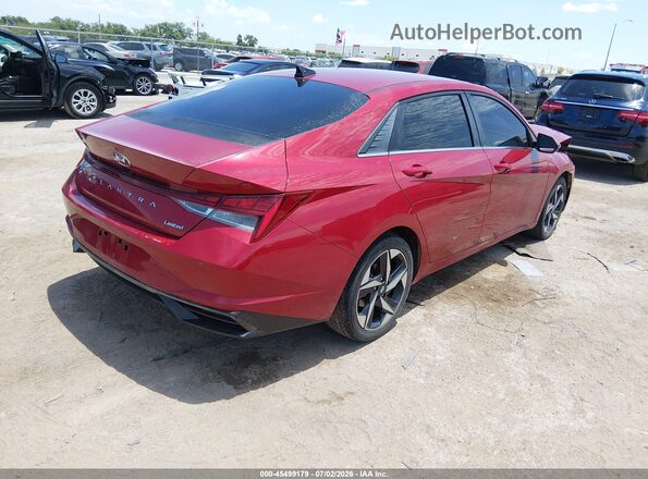 KMHLP4AG5PU371472 2023 HYUNDAI ELANTRA Red უკანა მარჯვენა