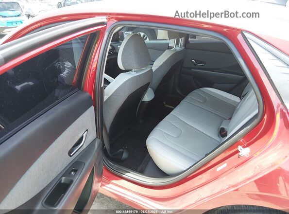 KMHLP4AG5PU371472 2023 HYUNDAI ELANTRA Red VIN კოდის სტიკერის ხედი