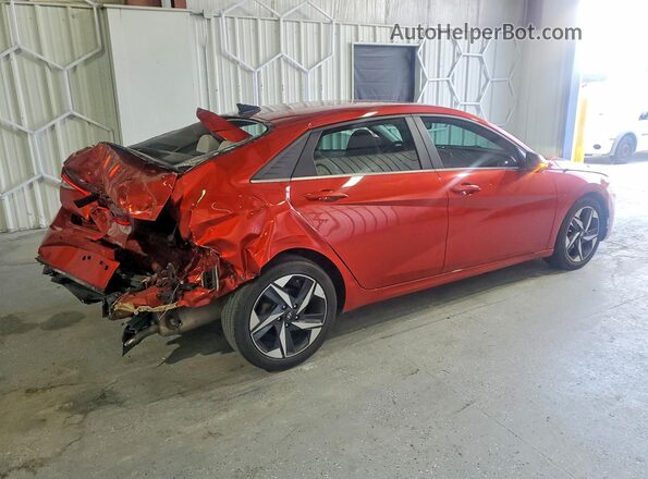 KMHLP4AG9MU153370 2021 HYUNDAI ELANTRA Красный Задняя правая четверть