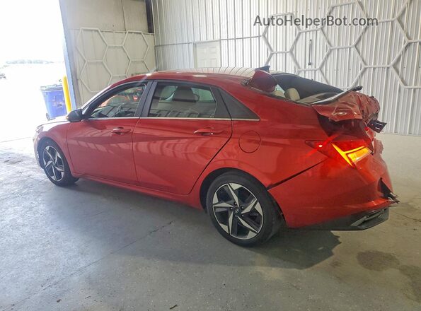 KMHLP4AG9MU153370 2021 HYUNDAI ELANTRA Красный Задняя левая четверть