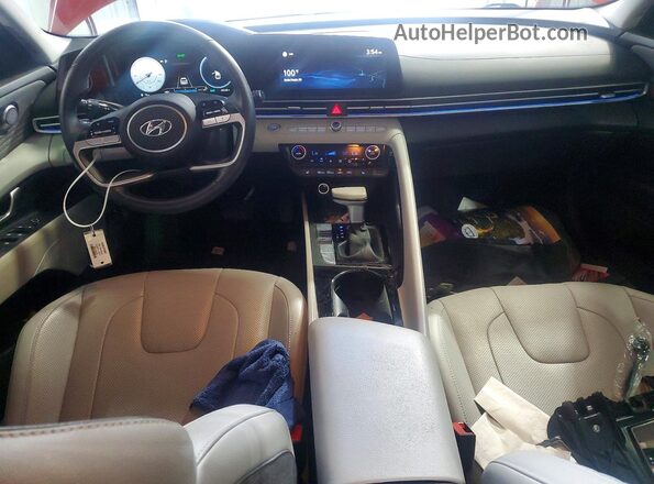 KMHLP4AG9MU153370 2021 HYUNDAI ELANTRA Красный Вид панели приборов