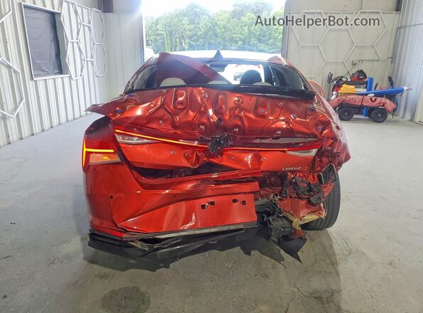 KMHLP4AG9MU153370 2021 HYUNDAI ELANTRA Красный Вид сзади