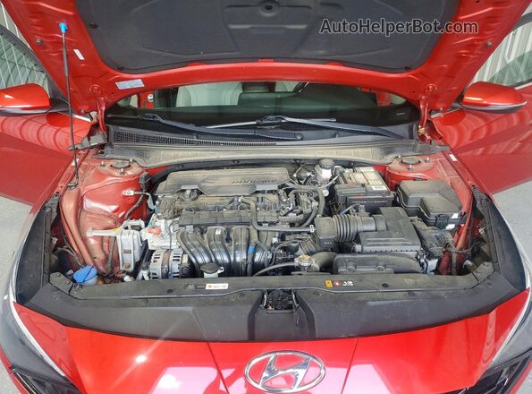 KMHLP4AG9MU153370 2021 HYUNDAI ELANTRA Красный Вид задней части салона