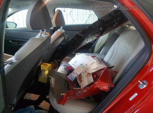 KMHLP4AG9MU153370 2021 HYUNDAI ELANTRA Красный Вид задних сидений